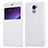 Leather Case Stands Flip Cover for Xiaomi Redmi 4 Standard Edition White