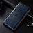 Leather Case Stands Flip Cover H03 Holder for Apple iPhone 13 Pro Blue