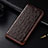 Leather Case Stands Flip Cover H06 Holder for Apple iPhone 13 Mini Brown