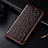 Leather Case Stands Flip Cover H06 Holder for Apple iPhone 13 Pro Max Brown