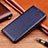 Leather Case Stands Flip Cover H11 Holder for Apple iPhone 13 Blue