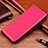 Leather Case Stands Flip Cover H11 Holder for Apple iPhone 13 Hot Pink