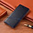 Leather Case Stands Flip Cover H12 Holder for Apple iPhone 13 Pro Blue