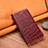 Leather Case Stands Flip Cover H18 Holder for Apple iPhone 14 Plus Red