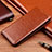 Leather Case Stands Flip Cover H19 Holder for Apple iPhone 13 Mini Light Brown