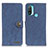 Leather Case Stands Flip Cover Holder A01D for Motorola Moto E20 Blue