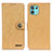 Leather Case Stands Flip Cover Holder A01D for Motorola Moto Edge 20 Lite 5G Gold