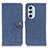 Leather Case Stands Flip Cover Holder A01D for Motorola Moto Edge X30 5G Blue