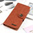 Leather Case Stands Flip Cover Holder A01D for OnePlus 9 5G Brown
