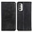 Leather Case Stands Flip Cover Holder A02D for Motorola Moto G Stylus (2022) 4G Black