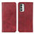 Leather Case Stands Flip Cover Holder A02D for Motorola Moto G Stylus (2022) 4G Red