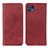 Leather Case Stands Flip Cover Holder A02D for Motorola Moto G50 5G Red
