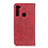 Leather Case Stands Flip Cover Holder A02D for Motorola Moto One Fusion Plus Red