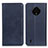 Leather Case Stands Flip Cover Holder A02D for Nokia C200 Blue