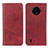 Leather Case Stands Flip Cover Holder A02D for Nokia C200 Red