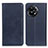 Leather Case Stands Flip Cover Holder A02D for OnePlus Ace 2 5G Blue