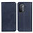 Leather Case Stands Flip Cover Holder A02D for OnePlus Nord N200 5G Blue