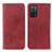Leather Case Stands Flip Cover Holder A02D for Oppo A53s 5G Red