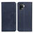 Leather Case Stands Flip Cover Holder A02D for Oppo A94 4G Blue