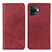 Leather Case Stands Flip Cover Holder A02D for Oppo F19 Pro Red