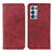 Leather Case Stands Flip Cover Holder A02D for Oppo Reno6 Pro 5G Red