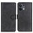 Leather Case Stands Flip Cover Holder A02D for Oppo Reno9 5G Black