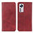 Leather Case Stands Flip Cover Holder A02D for Xiaomi Mi 12S Pro 5G Red