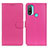 Leather Case Stands Flip Cover Holder A03D for Motorola Moto E20 Hot Pink