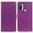 Leather Case Stands Flip Cover Holder A03D for Motorola Moto E20 Purple