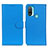 Leather Case Stands Flip Cover Holder A03D for Motorola Moto E20 Sky Blue
