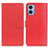 Leather Case Stands Flip Cover Holder A03D for Motorola Moto E22 Red