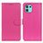 Leather Case Stands Flip Cover Holder A03D for Motorola Moto Edge 20 Lite 5G Hot Pink
