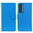 Leather Case Stands Flip Cover Holder A03D for Motorola Moto Edge (2021) 5G Sky Blue