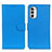 Leather Case Stands Flip Cover Holder A03D for Motorola Moto Edge (2022) 5G Sky Blue