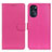 Leather Case Stands Flip Cover Holder A03D for Motorola Moto G 5G (2022) Hot Pink