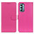 Leather Case Stands Flip Cover Holder A03D for Motorola Moto G Stylus (2022) 4G Hot Pink