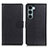 Leather Case Stands Flip Cover Holder A03D for Motorola Moto G200 5G Black