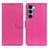 Leather Case Stands Flip Cover Holder A03D for Motorola Moto G200 5G Hot Pink