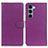Leather Case Stands Flip Cover Holder A03D for Motorola Moto G200 5G Purple