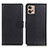 Leather Case Stands Flip Cover Holder A03D for Motorola Moto G32 Black