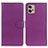 Leather Case Stands Flip Cover Holder A03D for Motorola Moto G32 Purple