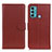 Leather Case Stands Flip Cover Holder A03D for Motorola Moto G40 Fusion Brown