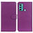 Leather Case Stands Flip Cover Holder A03D for Motorola Moto G60 Purple