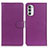 Leather Case Stands Flip Cover Holder A03D for Motorola Moto G82 5G Purple