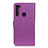 Leather Case Stands Flip Cover Holder A03D for Motorola Moto One Fusion Plus Purple