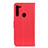 Leather Case Stands Flip Cover Holder A03D for Motorola Moto One Fusion Plus Red