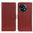 Leather Case Stands Flip Cover Holder A03D for OnePlus 11R 5G Brown