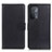 Leather Case Stands Flip Cover Holder A03D for OnePlus Nord N200 5G Black