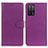 Leather Case Stands Flip Cover Holder A03D for Oppo A53s 5G Purple