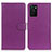 Leather Case Stands Flip Cover Holder A03D for Oppo A55S 5G Purple